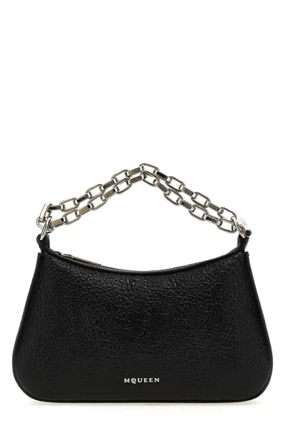 Alexander Mcqueen Mini T-bar Chain Shoulder Bag In Black