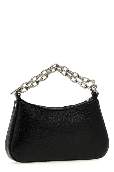 Alexander Mcqueen Mini T-bar Chain Shoulder Bag In Black