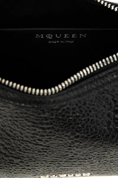 Alexander Mcqueen Mini T-bar Chain Shoulder Bag In Black