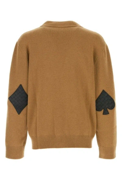 Bottega Veneta V-neckline Stretch Cashmere Blend Cardigan In Multicolor