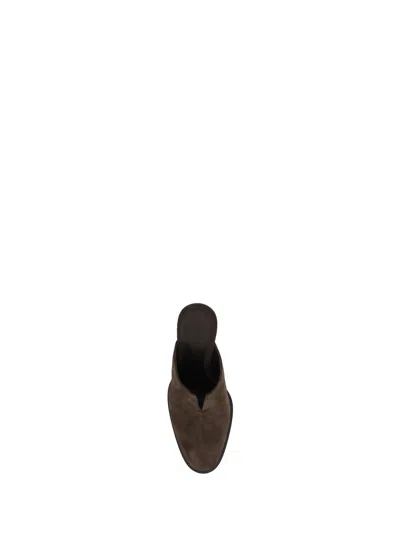 Bottega Veneta Women Mule Cha-cha In Soft Suede In Multicolor