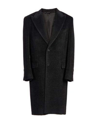 Dolce & Gabbana Coats In Black
