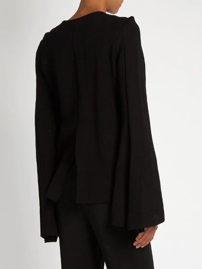 Ellery 'minnelli' Flare Sleeve Jersey Top In Black | ModeSens