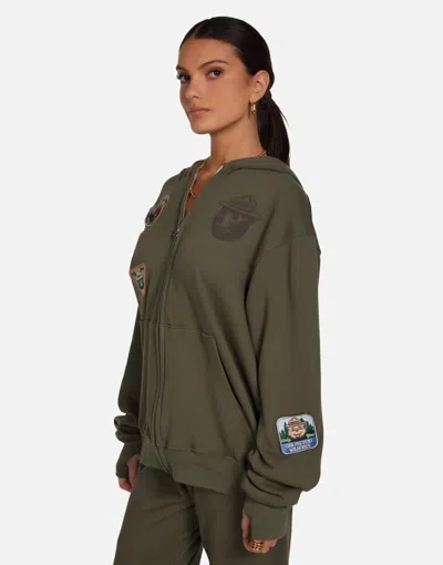 Lauren Moshi Hezly Smokey Bear In Green Tea