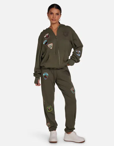 Lauren Moshi Tanzy Smokey Bear In Green Tea