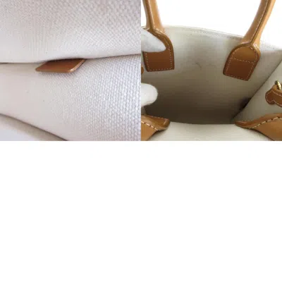 Pre-owned Celine Brown Canvas Leather Handbag Shoulder Bag ()