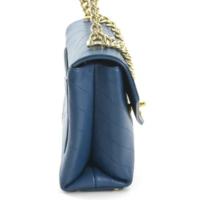 Pre-owned Chanel Blue Leather Handbag Shoulder Bag ()