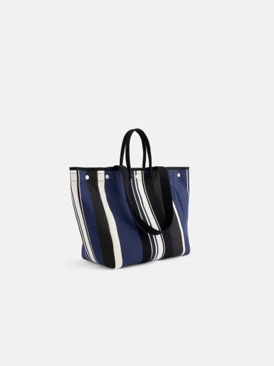 Alex Mill The Perfect Weekday Tote In Navy Cabana Stripe In Navy/black