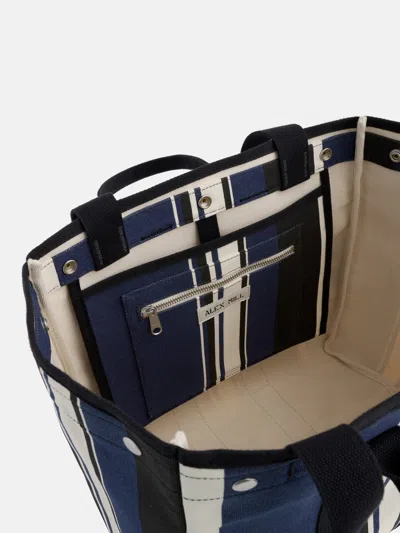 Alex Mill The Perfect Weekday Tote In Navy Cabana Stripe In Navy/black