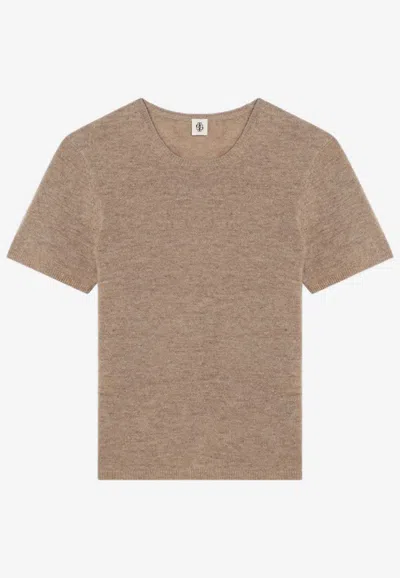 The Garment Camel Colour Como Sweater In Wool In Brown