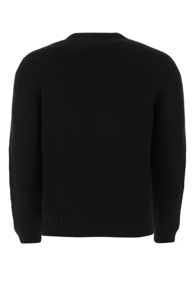 Shop Prada Black Wool Blend Sweater
