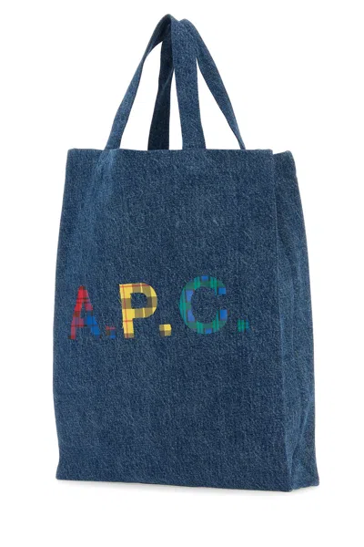 Apc Denim Mini Lou Shopping Bag
