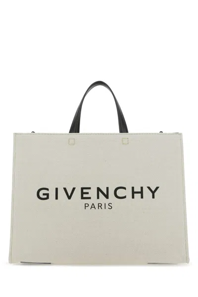 Givenchy Women Ivory Canvas Medium G Shopping Bag