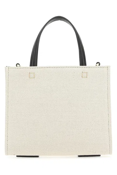 Givenchy Woman Ivory Canvas Mini G-tote Handbag