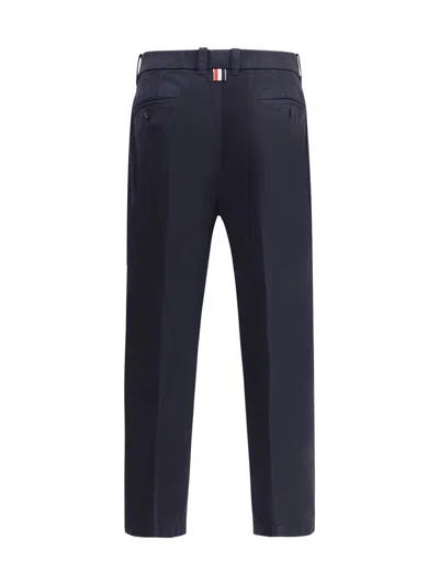 Thom Browne Utility Garment Dyed Chino Pants In Blue