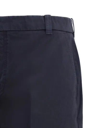 Thom Browne Utility Garment Dyed Chino Pants In Blue