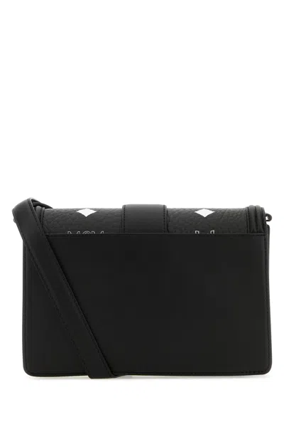 Mcm Small Tracy Bandana Monogram Shoulder Bag In Black