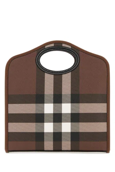 Burberry Printed E-canvas And Leather Mini Pocket Bag Handbag