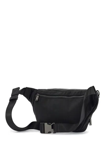 DSQUARED2 DSQUARED2 BLACK WAIST BAG IN POLYAMIDE WITH ADJUSTABLE SHOULDER STRAP 