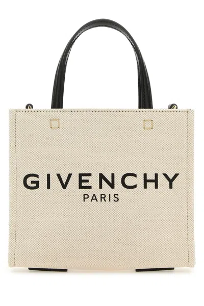 Givenchy Ivory Canvas Mini G-tote Handbag
