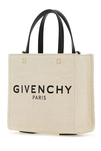 Givenchy Ivory Canvas Mini G-tote Handbag