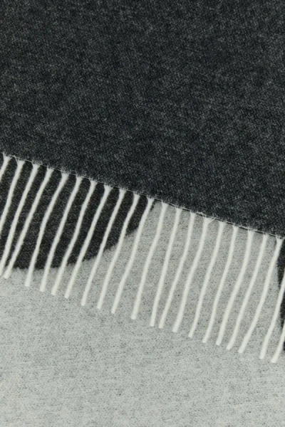 Apc A.p.c. Dark Grey Wool Blend Malo Scarf In Gray