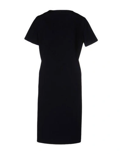 Shop Jil Sander Knee-length Dress In Dark Blue