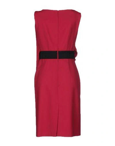 Shop Emanuel Ungaro Knee-length Dress In Garnet