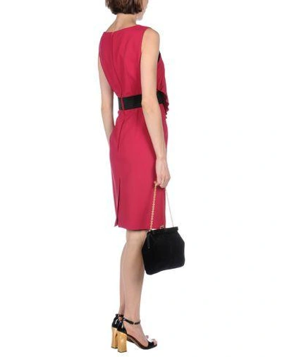 Shop Emanuel Ungaro Knee-length Dress In Garnet