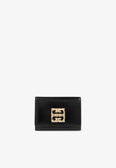 Givenchy 4g Liquid Card Holder In Box Leather In Black