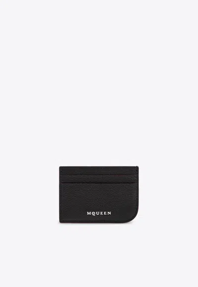 Alexander Mcqueen Alexander Mc Queen Leather Card Holder In Black