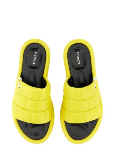Premiata Nappa Sandal In Yellow