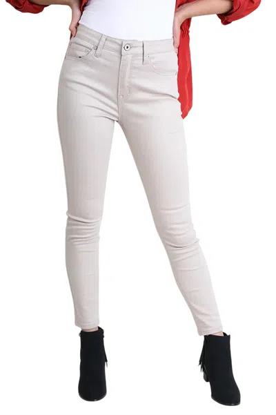 Umgee Stretch Skinny Jean In Sand In Beige