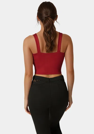Bebe Lace Corset In Red Dahila
