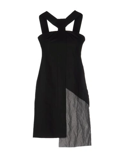 Shop Dondup Short Dress In Black