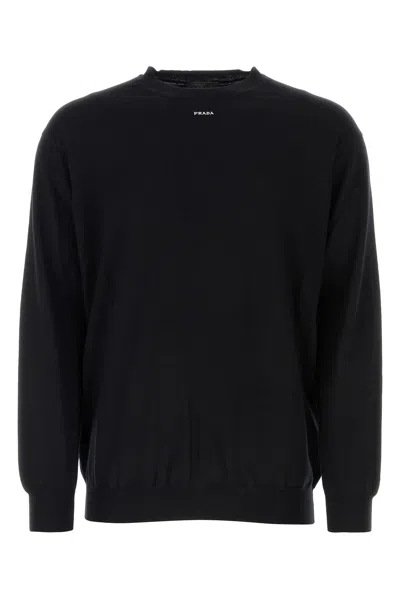 Prada Triangle-logo Cotton Sweatshirt