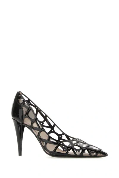 Valentino Toile Iconographe Pump In Polymer And Patent Material 90mm
