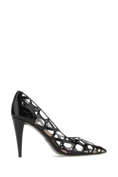 Valentino Toile Iconographe Pump In Polymer And Patent Material 90mm