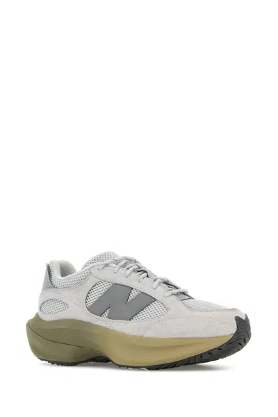 New Balance Grey Suede And Mesh Wrpd Sneakers