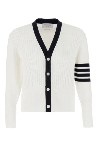 【送料&関税込】Thom Browne baby Cable Rib Stitch Cotton Pul Thom Browne Baby Cable Rib Stitch Cotton Pullover In Grey