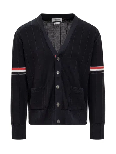 Thom Browne Cardigan 4-bar Striped Pattern