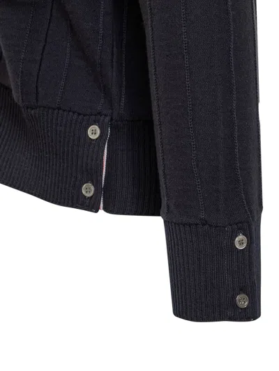 Thom Browne Cardigan 4-bar Striped Pattern