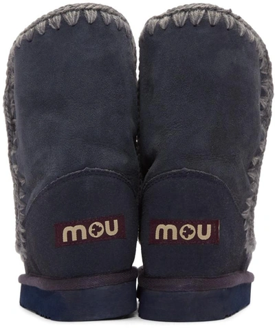 Shop Mou Navy Eskimo 24 Boots