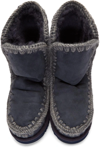 Shop Mou Navy Eskimo 24 Boots