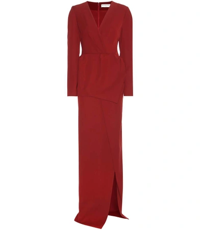 Balenciaga Floor-length Dress In Red