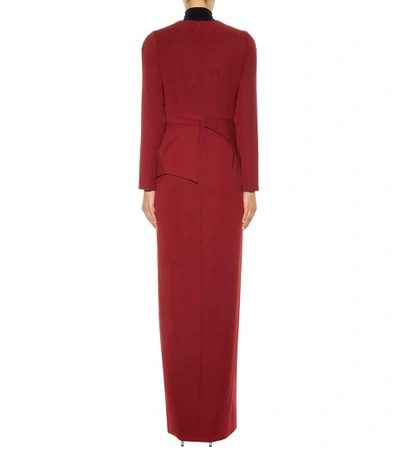 Shop Balenciaga Floor-length Dress In Red