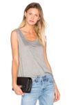 ALEXANDER WANG T CLASSIC LOW NECK FLARED TANK