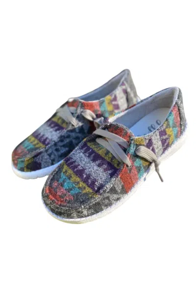 Gypsy Jazz Women's Aaliyah Slip On Shoe In Grey Multi In Grey