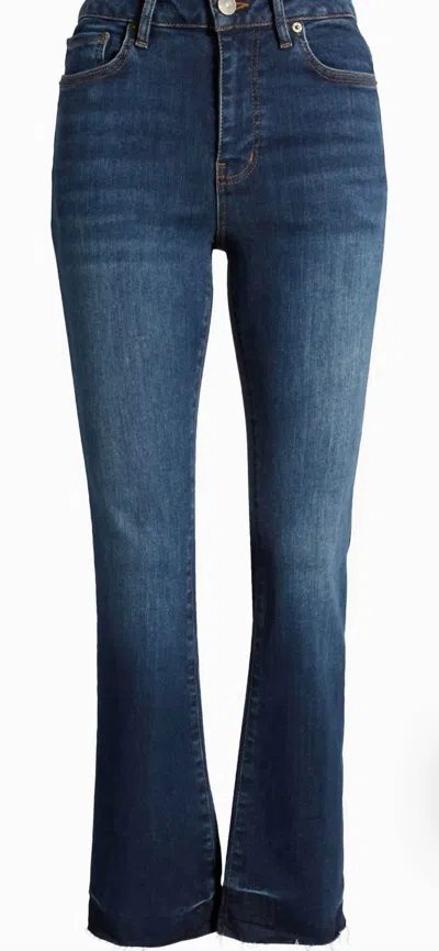Frame Le Crop Mini Boot Raw After Jeans In Moonflower In Multi