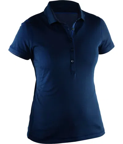 Abacus Sportswear Us Ladies Clark Short Sleeve Polo Shirt In Navy In Blue